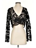Stone Cold Fox 100% Polyester Black Long Sleeve Blouse Size Sm (1) - photo 1