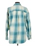 Universal Thread 100% Cotton Plaid Teal Long Sleeve Button-Down Shirt Size L - photo 2