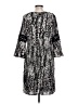 Ariat 100% Polyester Animal Print Black Casual Dress Size L - photo 2