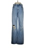 Zara 100% Cotton Hearts Blue Jeans Size 6 - photo 1