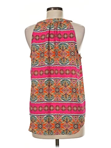 Rose + Olive Sleeveless Blouse (view 2)