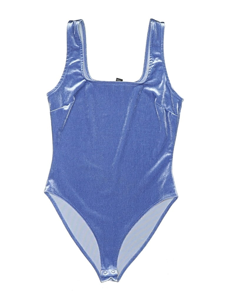 Pre-owned Forever 21 Bodysuit In Blue