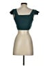 Shein 100% Cotton Teal Sleeveless Blouse Size 4 - photo 2