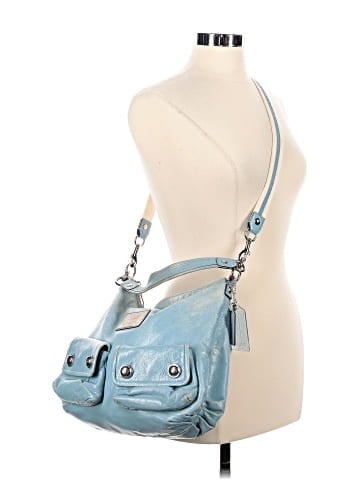 Coach Heart Poppy Leather Hobo (view 2)