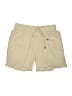 Unbranded 100% Polyester Solid Tan Khaki Shorts Size L - photo 1