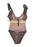 Juicy Couture Animal Print Brown One Piece Swimsuit Size S - photo 2