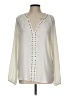 Vince Camuto 100% Polyester Ivory Long Sleeve Blouse Size L - photo 1
