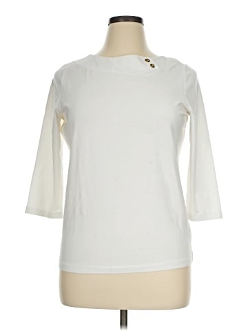 Chaps 3/4 Sleeve Top (view 1)