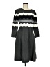 Studio One Chevron-herringbone Gray Casual Dress Size M - photo 1