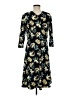 Serra Print Black Cocktail Dress Size M - photo 2