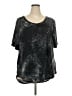 Lularoe Metallic Black Short Sleeve T-Shirt Size XXL - photo 1