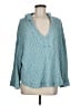 Free People Teal Pullover Sweater Size M - photo 1