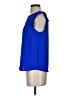 Monteau Blue Sleeveless Blouse Size S - photo 5