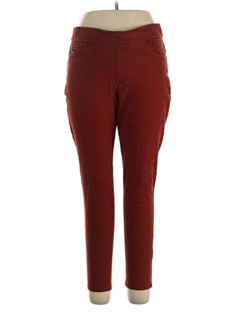 Pre-owned Nine West Casual Pants In Burgundy