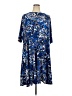 Roaman's Print Blue Casual Dress Size 26 - 28 - photo 1