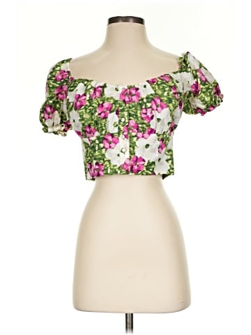 Bar III Short Sleeve Blouse (view 1)