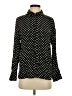 Zara Polka Dots Black Long Sleeve Blouse Size S - photo 1