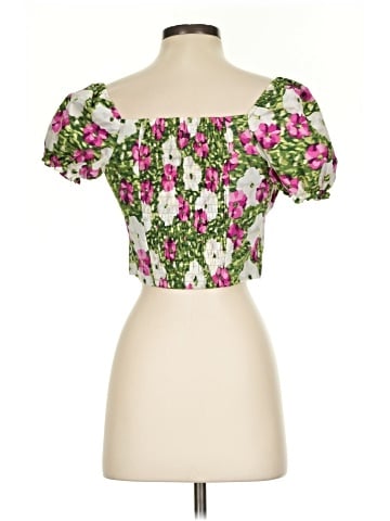Bar III Short Sleeve Blouse (view 2)
