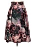Clove Floral Gray Formal Skirt Size 0 - photo 1