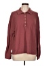 HOTOUCH Burgundy Long Sleeve Blouse Size L - photo 1