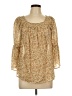 Chaps Gold 3/4 Sleeve Blouse Size L - photo 1