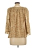 Chaps Gold 3/4 Sleeve Blouse Size L - photo 2
