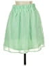 Stoosh 100% Polyester Solid Green Casual Skirt Size S - photo 2