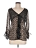 Glacier Black 3/4 Sleeve Blouse Size M - photo 1