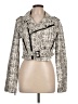 Ashley by 26 International 100% Polyurethane Graphic Silver Jacket Size L - photo 1