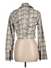 Ashley by 26 International 100% Polyurethane Graphic Silver Jacket Size L - photo 2