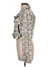 Ashley by 26 International 100% Polyurethane Graphic Silver Jacket Size L - photo 5