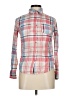 SO 100% Cotton Plaid Pink Long Sleeve Button-Down Shirt Size M - photo 1