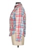 SO 100% Cotton Plaid Pink Long Sleeve Button-Down Shirt Size M - photo 5