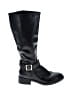 Dream Pairs 100% Leather Black Boots Size 9 1/2 - photo 1