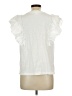 NATION LTD 100% Cotton White Short Sleeve Top Size L - photo 2