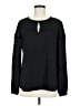 Banana Republic 100% Polyester Black Long Sleeve Blouse Size M - photo 1