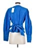 Veronica Beard 100% Polyester Blue Long Sleeve Blouse Size 4 - photo 2