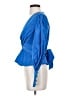 Veronica Beard 100% Polyester Blue Long Sleeve Blouse Size 4 - photo 5
