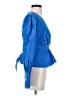 Veronica Beard 100% Polyester Blue Long Sleeve Blouse Size 4 - photo 4