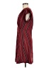 Monteau Stripes Burgundy Cocktail Dress Size M - photo 5