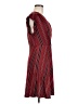 Monteau Stripes Burgundy Cocktail Dress Size M - photo 4