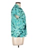 Sag Harbor 100% Polyester Teal Short Sleeve Blouse Size 10 - photo 4