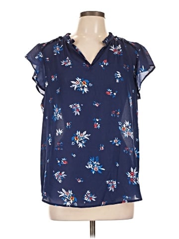 Liz Claiborne Short Sleeve Blouse (view 1)