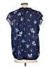 Liz Claiborne 100% Polyester Blue Short Sleeve Blouse Size L - photo 2