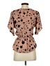 Sienna Sky 100% Polyester Brown Short Sleeve Blouse Size S - photo 2