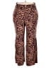Cato Animal Print Brown Casual Pants Size XL - photo 1