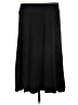 Lands' End Solid Black Formal Skirt Size L - photo 2