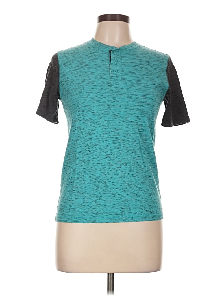 Pre-owned Urban Pipeline Short Sleeve Henley Shirt In Teal