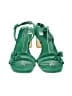 Charlotte Stone Color Block Green Sandals Size 12 - photo 2