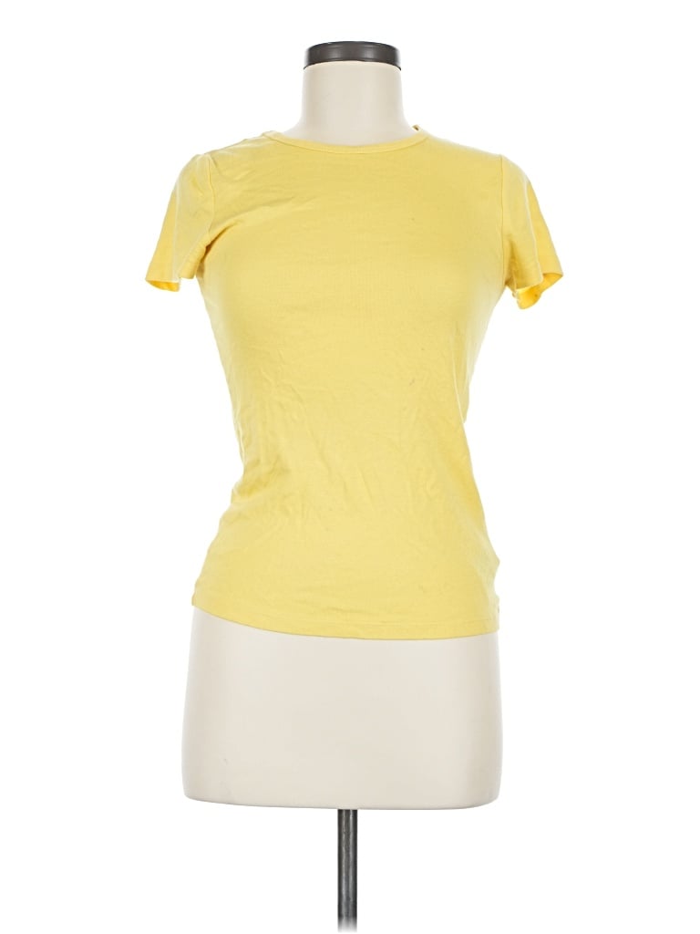 Pre-owned Gap Short Sleeve T-shirt In Yellow